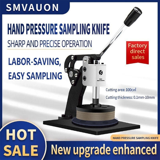 Cutting pressure type round sample machine, hand pressure sampling blade, brand sample collector, textile cloth machine
