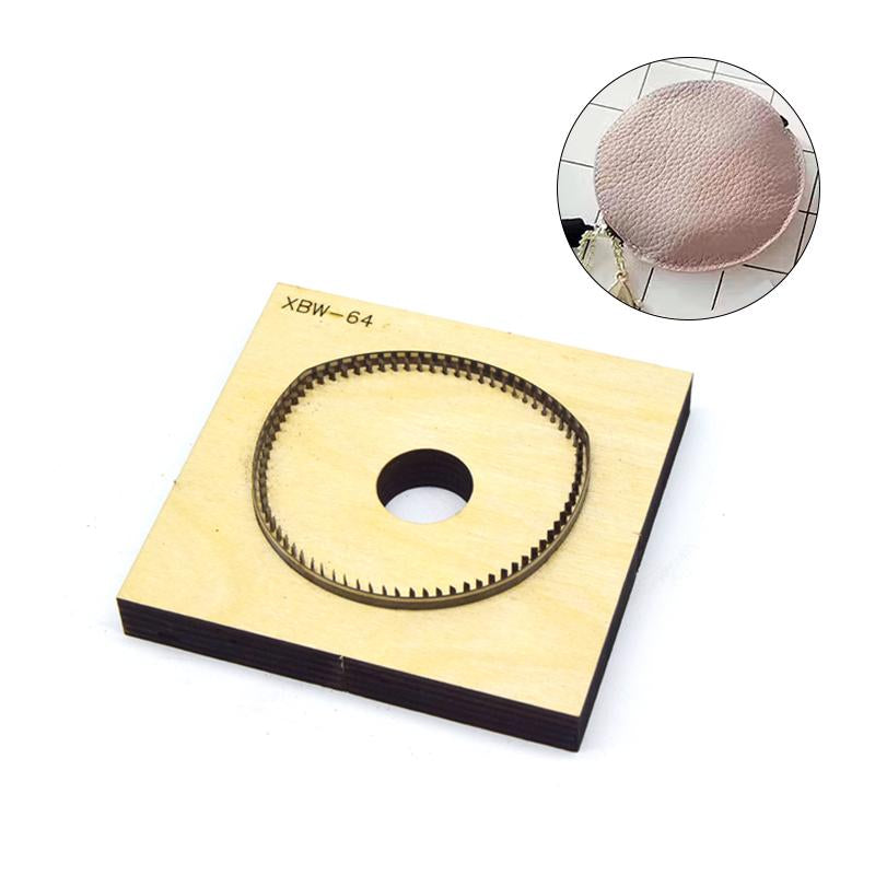 SMVAUON Japanese Steel Cutting Die Circle Key Ring DIY Key Case Fun Pendant Leather Cutter Mold Knife Mould Hand Punch Tool