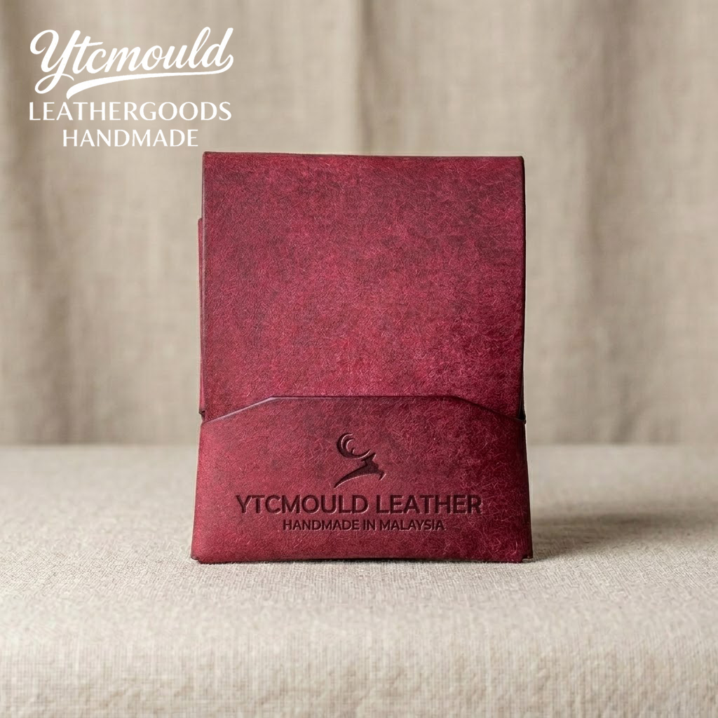 Veg Tan Leather Stitchless Wallet Die Cutter, No Stitch Wallet Pattern Tool（9.5*8cm）