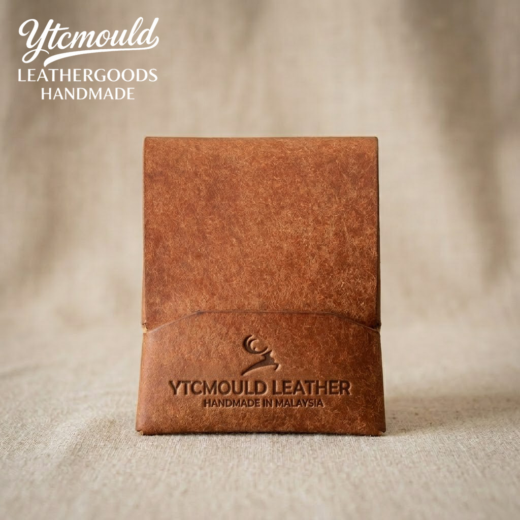 Veg Tan Leather Stitchless Wallet Die Cutter, No Stitch Wallet Pattern Tool（9.5*8cm）