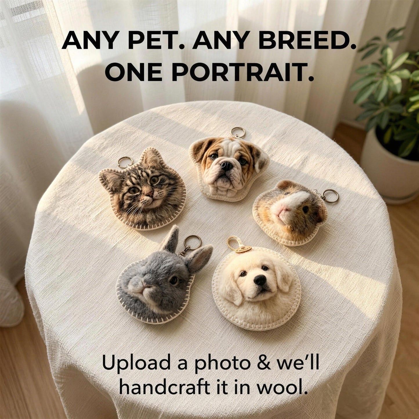 Customized pet wool felt design and production
