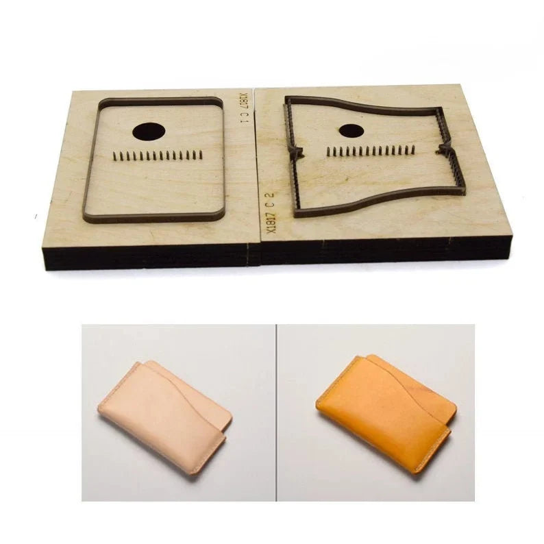 Custom Card Bag Leather Punch Die Set,Coin Purse Leather Cutting Die Cut Mold,Leather Crafts Kraft Tool craft supplies Father's Day Gift