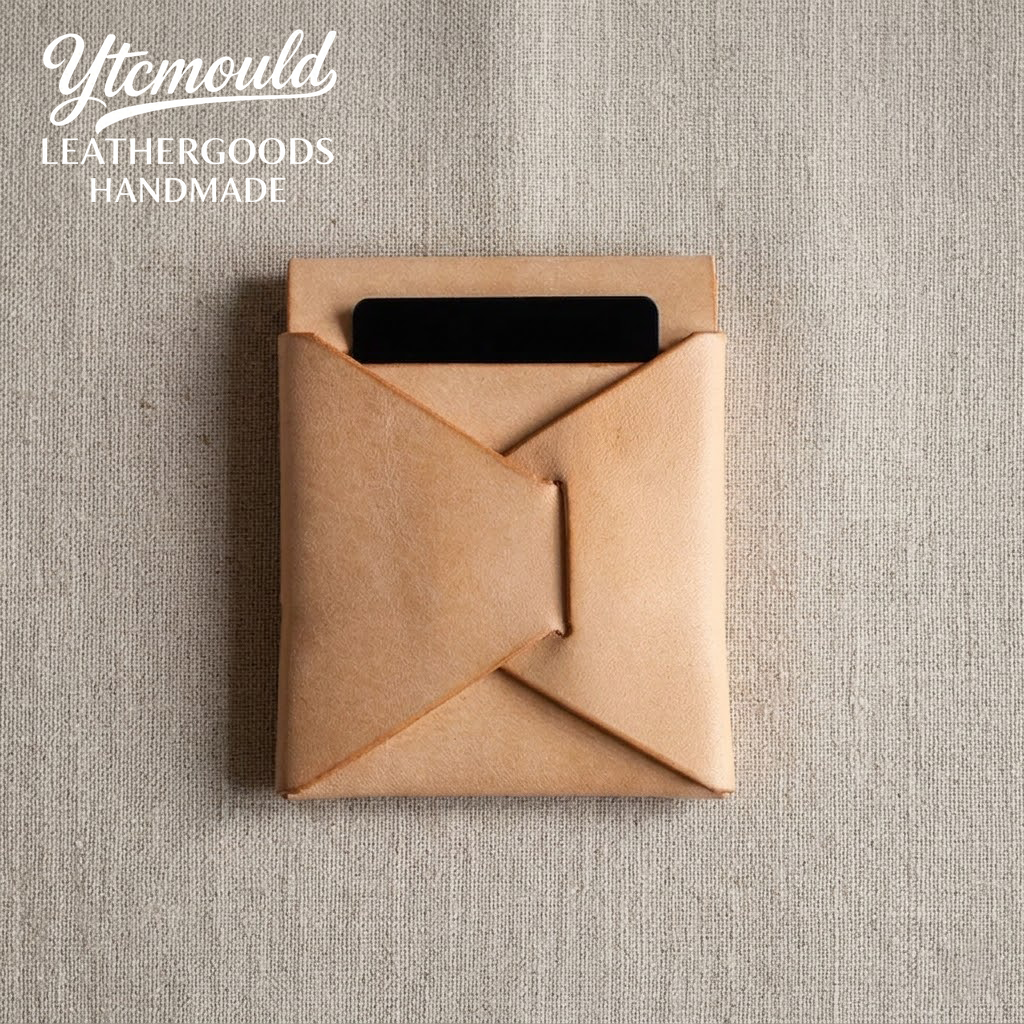 Veg Tan Leather Stitchless Wallet Die Cutter, No Stitch Wallet Pattern Tool（9.5*8cm）