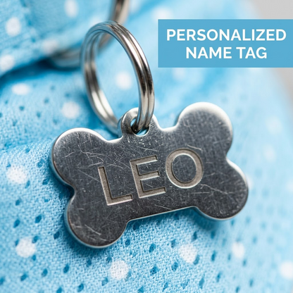 Personalized Dog Cooling Bandana Custom Pet Name Breathable Summer Heat Relief Bib
