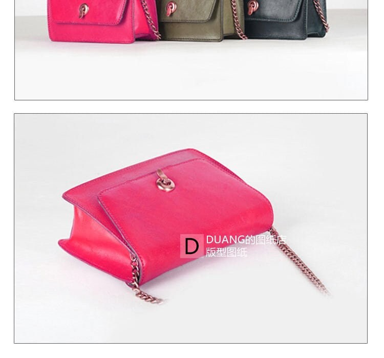 Mini Women Handbag Shoulder bag Crossbag bag Messenger bag Acrylic Template Leather Pattern DIY Leathercraft Pattern Acrylic Template
