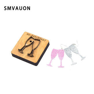 SMVAUON Christmas Earings Cutting Dies New Die Cut Wooden Dies Suitable For Leather Blade Rule Cutter For Diy Leather Crafts