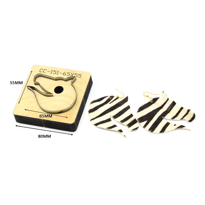 SMVAUON Christmas Earings Cutting Dies New Die Cut Wooden Dies Suitable For Leather Blade Rule Cutter For Diy Leather Crafts