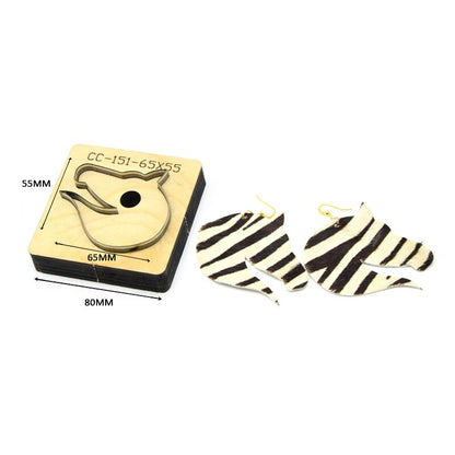 SMVAUON Christmas Earings Cutting Dies New Die Cut Wooden Dies Suitable For Leather Blade Rule Cutter For Diy Leather Crafts