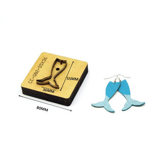 SMVAUON Christmas Earings Cutting Dies New Die Cut Wooden Dies Suitable For Leather Blade Rule Cutter For Diy Leather Crafts
