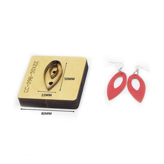 SMVAUON Multi-style New Metal Cutting Die Earrings Cutting Die Leather Cutter Wood Mold Kraft Paper Leather Ruler Knife