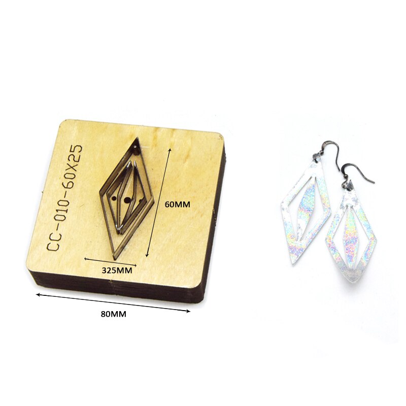 SMVAUON Prismatic Earrings Cutting Dies 2021 New Die Cut & Wooden Dies For Leather Blade Rule Cutter For Diy Leather Crafts