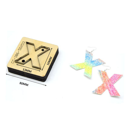 SMVAUON Christmas Earings Cutting Dies New Die Cut Wooden Dies Suitable For Leather Blade Rule Cutter For Diy Leather Crafts
