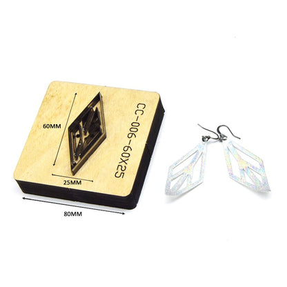 SMVAUON Prismatic Earrings Cutting Dies 2021 New Die Cut & Wooden Dies For Leather Blade Rule Cutter For Diy Leather Crafts