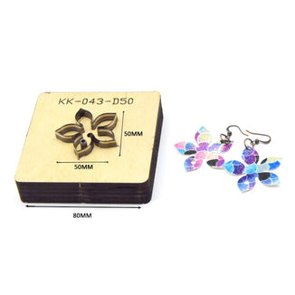 SMVAUON Christmas Earings Cutting Dies New Die Cut Wooden Dies Suitable For Leather Blade Rule Cutter For Diy Leather Crafts