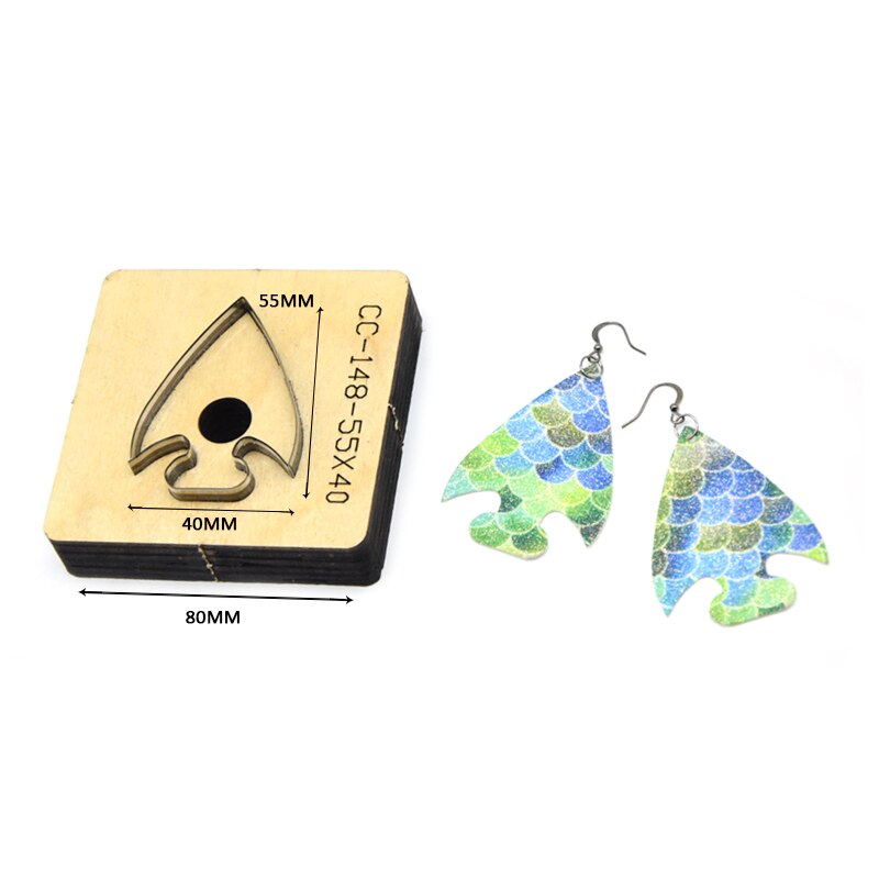SMVAUON Christmas Earings Cutting Dies New Die Cut Wooden Dies Suitable For Leather Blade Rule Cutter For Diy Leather Crafts