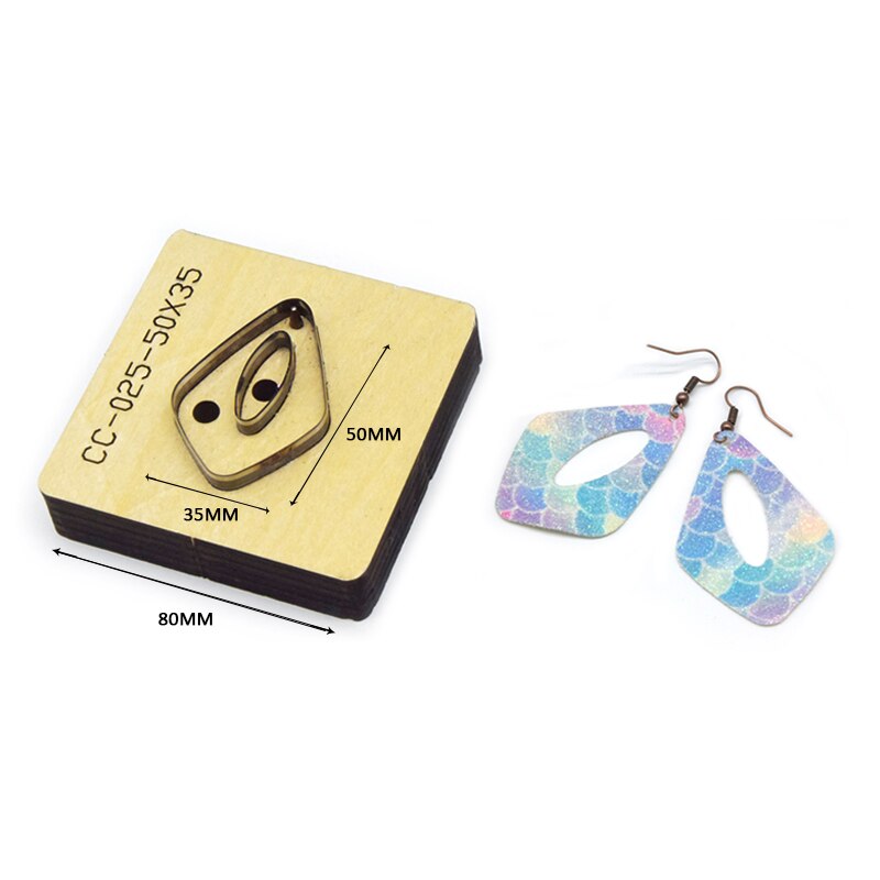 New 2021 For Wood Mold Custom Leather Earring Blade Rule Cutting Die Tool Cutter Multi-pattern DIY Punching Steel Rule Die