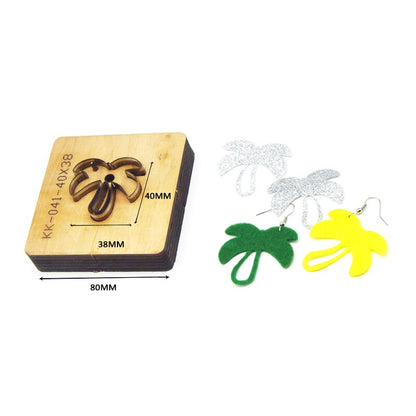 SMVAUON Christmas Earings Cutting Dies New Die Cut Wooden Dies Suitable For Leather Blade Rule Cutter For Diy Leather Crafts