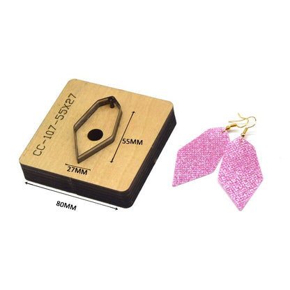 SMVAUON Prismatic Earrings Cutting Dies 2021 New Die Cut & Wooden Dies For Leather Blade Rule Cutter For Diy Leather Crafts
