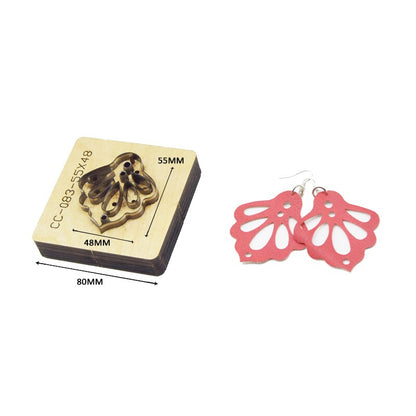 SMVAUON Multi-style New Metal Cutting Die Earrings Cutting Die Leather Cutter Wood Mold Kraft Paper Leather Ruler Knife