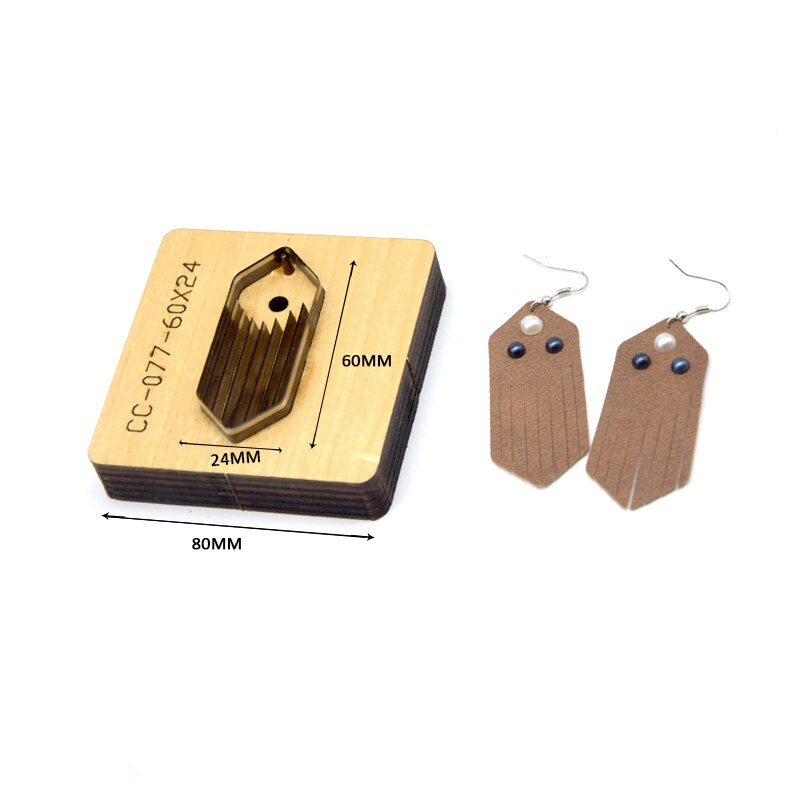 SMVAUON Prismatic Earrings Cutting Dies 2021 New Die Cut & Wooden Dies For Leather Blade Rule Cutter For Diy Leather Crafts