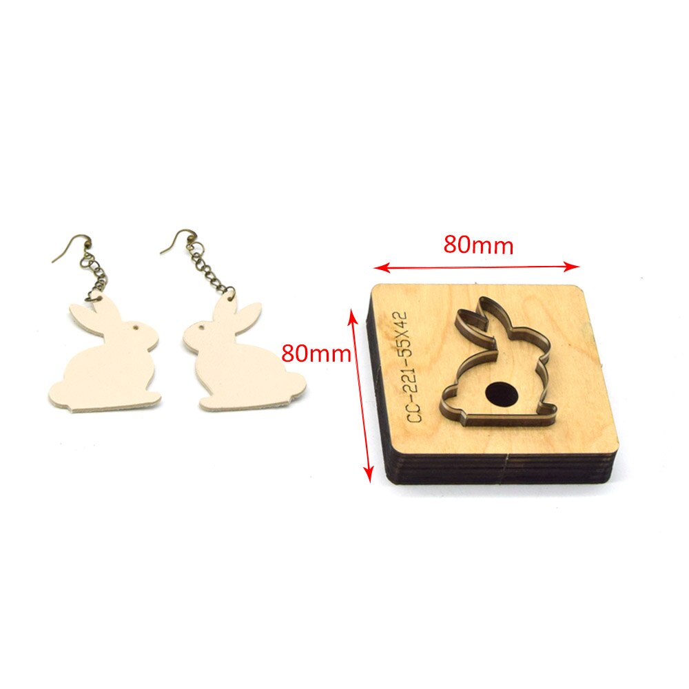 SMVAUON Christmas Earings Cutting Dies New Die Cut Wooden Dies Suitable For Leather Blade Rule Cutter For Diy Leather Crafts