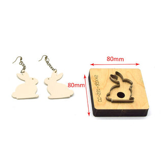 SMVAUON Christmas Earings Cutting Dies New Die Cut Wooden Dies Suitable For Leather Blade Rule Cutter For Diy Leather Crafts