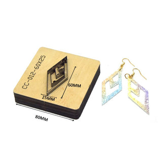 SMVAUON Prismatic Earrings Cutting Dies 2021 New Die Cut & Wooden Dies For Leather Blade Rule Cutter For Diy Leather Crafts