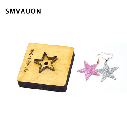 SMVAUON Christmas Earings Cutting Dies New Die Cut Wooden Dies Suitable For Leather Blade Rule Cutter For Diy Leather Crafts