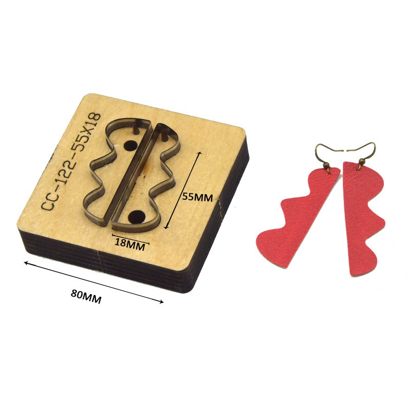 SMVAUON Christmas Earings Cutting Dies New Die Cut Wooden Dies Suitable For Leather Blade Rule Cutter For Diy Leather Crafts
