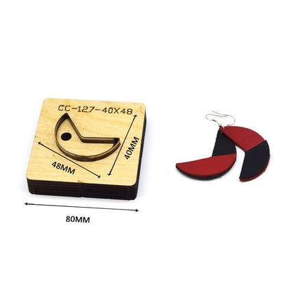 SMVAUON Christmas Earings Cutting Dies New Die Cut Wooden Dies Suitable For Leather Blade Rule Cutter For Diy Leather Crafts