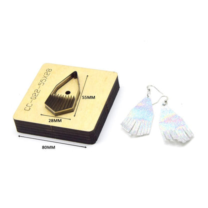 SMVAUON Prismatic Earrings Cutting Dies 2021 New Die Cut & Wooden Dies For Leather Blade Rule Cutter For Diy Leather Crafts