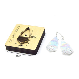 SMVAUON Prismatic Earrings Cutting Dies 2021 New Die Cut & Wooden Dies For Leather Blade Rule Cutter For Diy Leather Crafts