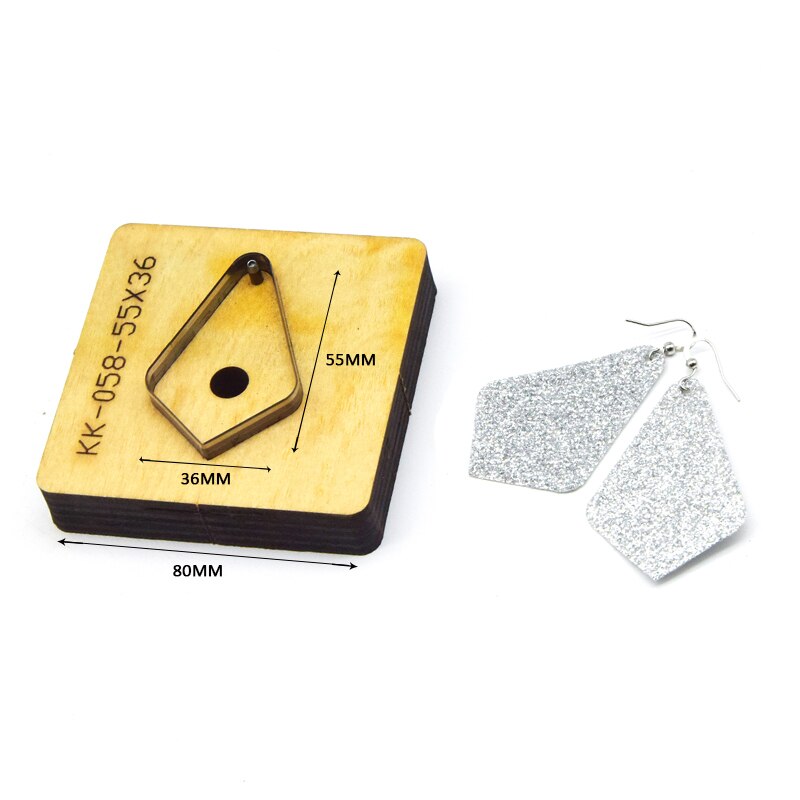 SMVAUON Prismatic Earrings Cutting Dies 2021 New Die Cut & Wooden Dies For Leather Blade Rule Cutter For Diy Leather Crafts