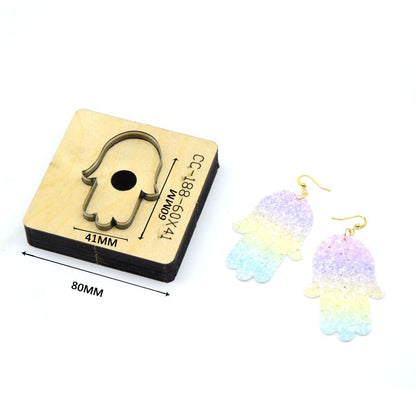 SMVAUON Christmas Earings Cutting Dies New Die Cut Wooden Dies Suitable For Leather Blade Rule Cutter For Diy Leather Crafts