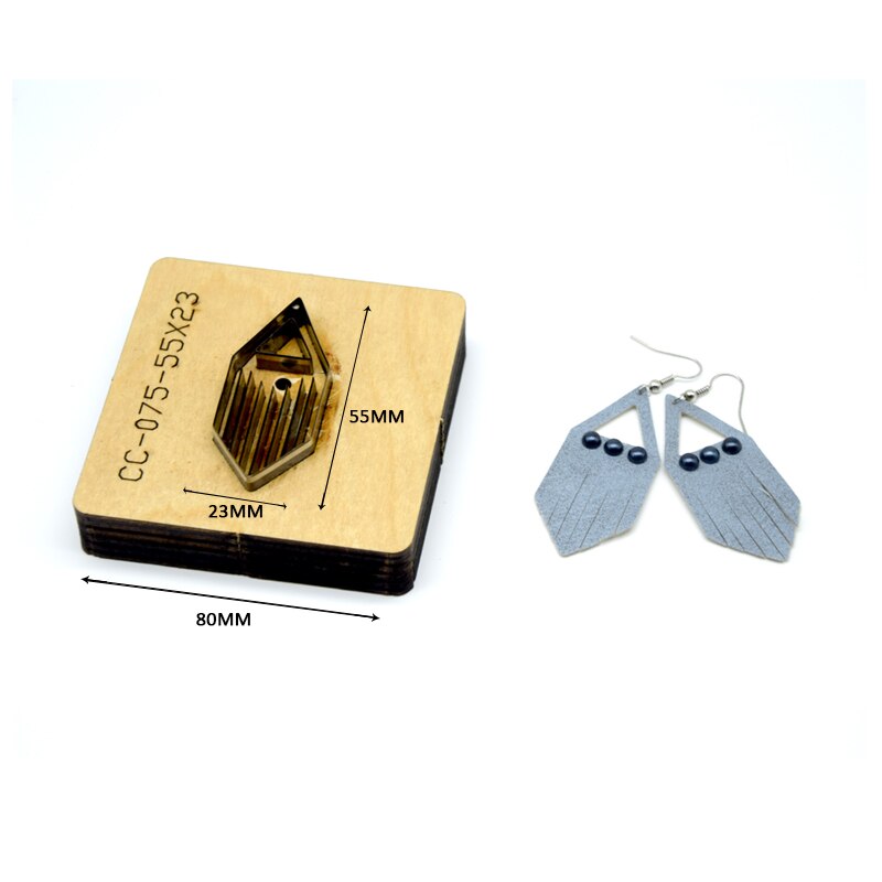 SMVAUON Prismatic Earrings Cutting Dies 2021 New Die Cut & Wooden Dies For Leather Blade Rule Cutter For Diy Leather Crafts