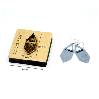 SMVAUON Prismatic Earrings Cutting Dies 2021 New Die Cut & Wooden Dies For Leather Blade Rule Cutter For Diy Leather Crafts