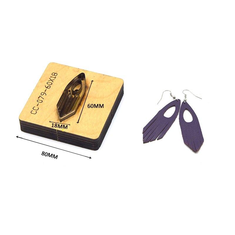 SMVAUON Prismatic Earrings Cutting Dies 2021 New Die Cut & Wooden Dies For Leather Blade Rule Cutter For Diy Leather Crafts