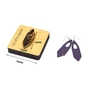 SMVAUON Prismatic Earrings Cutting Dies 2021 New Die Cut & Wooden Dies For Leather Blade Rule Cutter For Diy Leather Crafts
