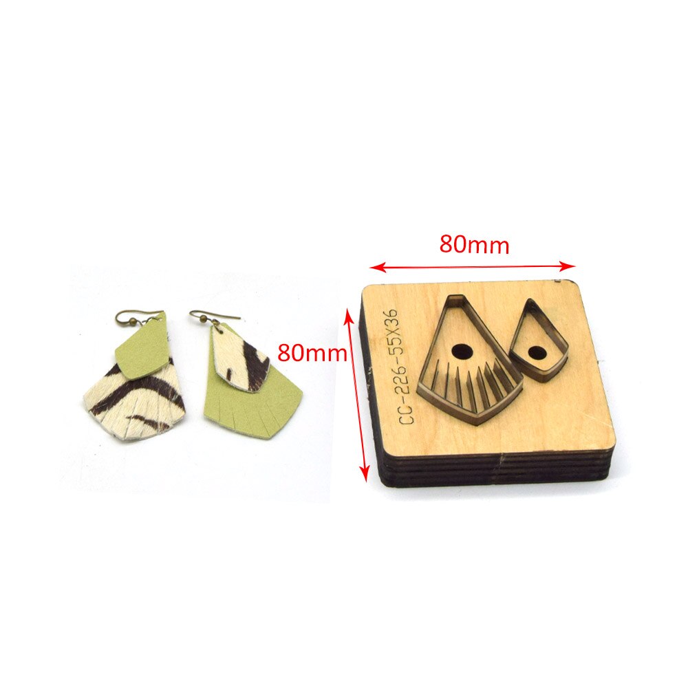 SMVAUON Leather Earring Cutting Die  Paper Art Leather Decoration Tool For Die Cutting Machine DIY Handicraft Cutter