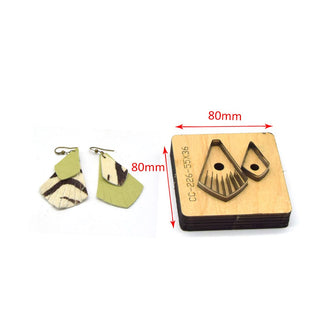 SMVAUON Leather Earring Cutting Die  Paper Art Leather Decoration Tool For Die Cutting Machine DIY Handicraft Cutter