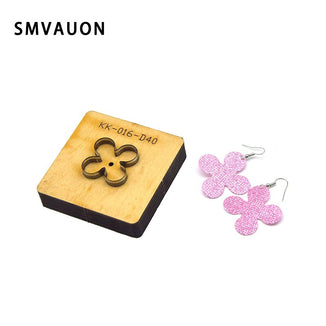 SMVAUON Christmas Earings Cutting Dies New Die Cut Wooden Dies Suitable For Leather Blade Rule Cutter For Diy Leather Crafts