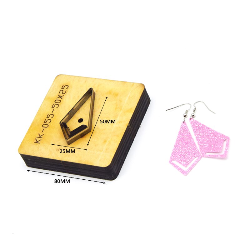 SMVAUON Prismatic Earrings Cutting Dies 2021 New Die Cut & Wooden Dies For Leather Blade Rule Cutter For Diy Leather Crafts
