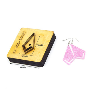 SMVAUON Prismatic Earrings Cutting Dies 2021 New Die Cut & Wooden Dies For Leather Blade Rule Cutter For Diy Leather Crafts