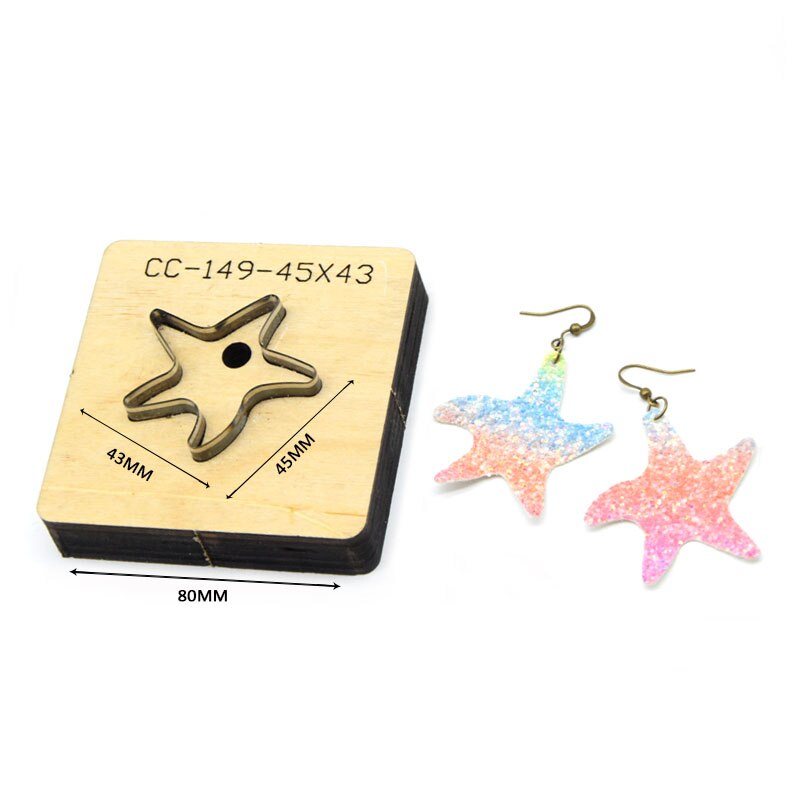 SMVAUON Christmas Earings Cutting Dies New Die Cut Wooden Dies Suitable For Leather Blade Rule Cutter For Diy Leather Crafts