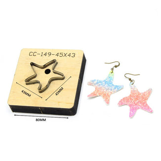 SMVAUON Christmas Earings Cutting Dies New Die Cut Wooden Dies Suitable For Leather Blade Rule Cutter For Diy Leather Crafts