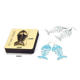SMVAUON Christmas Earings Cutting Dies New Die Cut Wooden Dies Suitable For Leather Blade Rule Cutter For Diy Leather Crafts