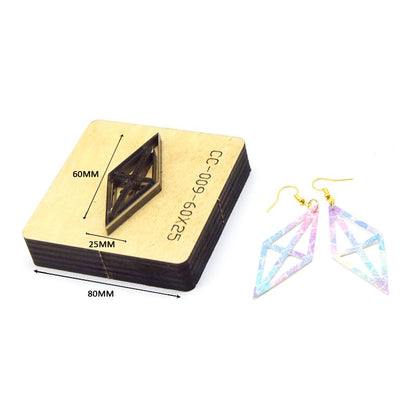 SMVAUON Prismatic Earrings Cutting Dies 2021 New Die Cut & Wooden Dies For Leather Blade Rule Cutter For Diy Leather Crafts
