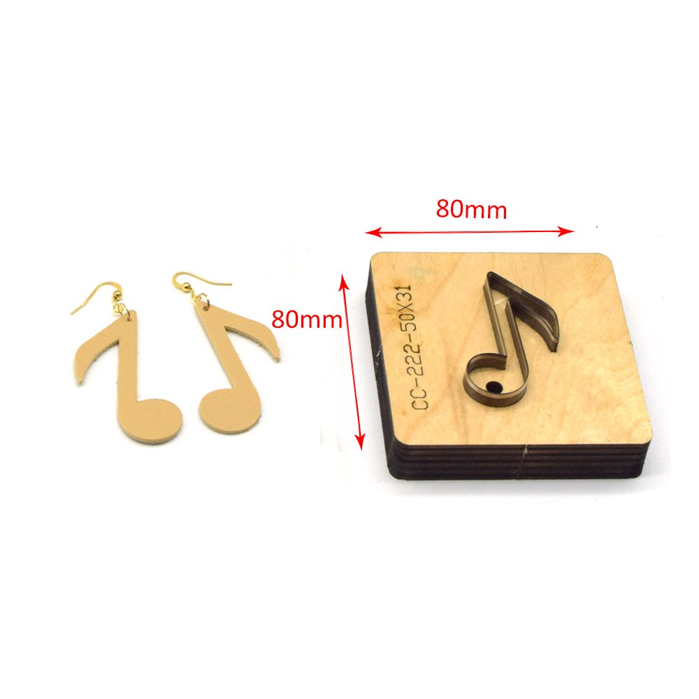 SMVAUON Christmas Earings Cutting Dies New Die Cut Wooden Dies Suitable For Leather Blade Rule Cutter For Diy Leather Crafts