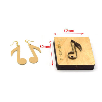 SMVAUON Christmas Earings Cutting Dies New Die Cut Wooden Dies Suitable For Leather Blade Rule Cutter For Diy Leather Crafts