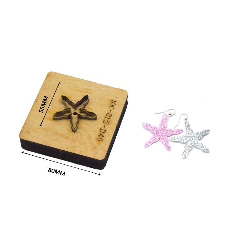 SMVAUON Christmas Earings Cutting Dies New Die Cut Wooden Dies Suitable For Leather Blade Rule Cutter For Diy Leather Crafts